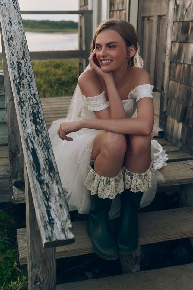For Love & Lemons Brigitta Lace-Trim Rain Boots #5