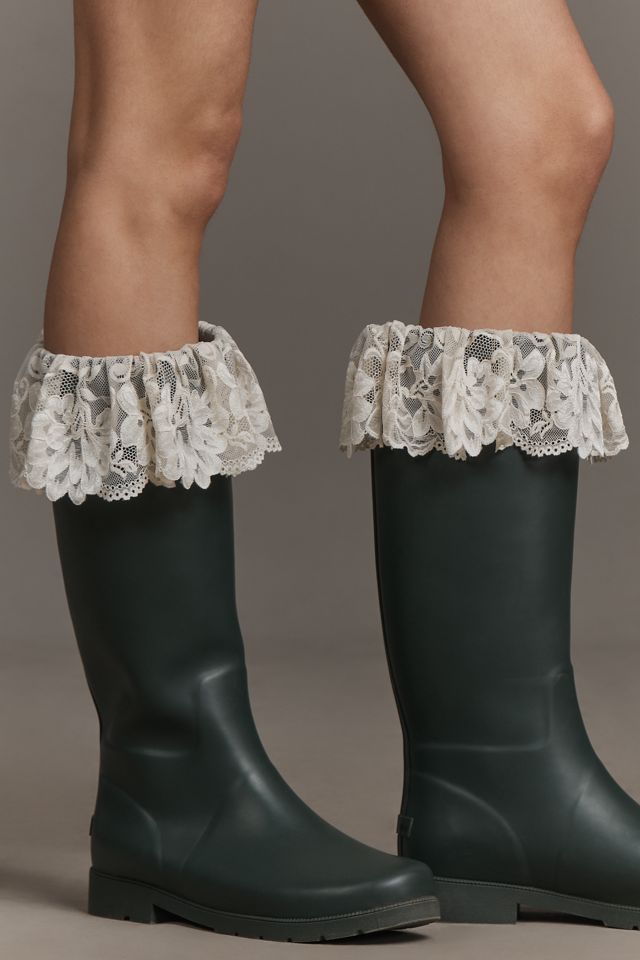 For Love & Lemons Brigitta Lace-Trim Rain Boots #2