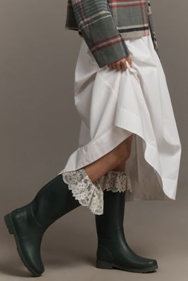 For Love & Lemons Brigitta Lace-Trim Rain Boots