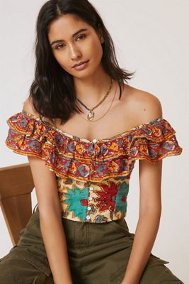 Love The Label Ava Floral Crop Top