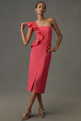 Porridge Crew-Neck Bow-Front Mini Dress | Anthropologie