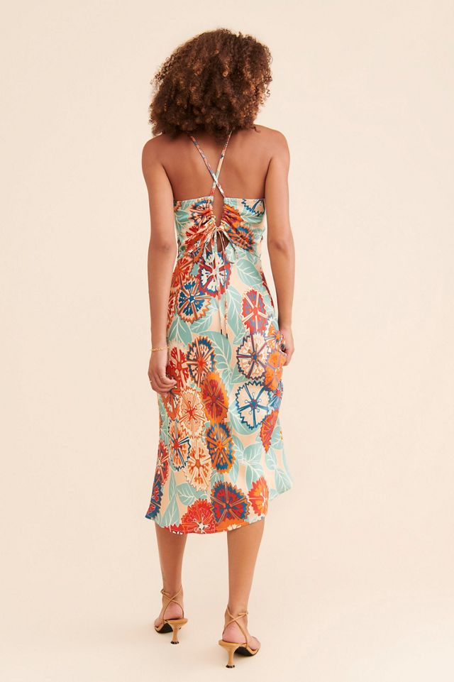 Bl-nk Floral Cutout Midi Dress #1