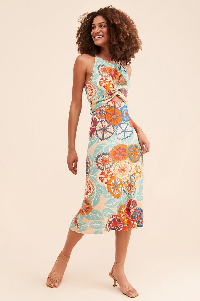 Bl-nk Floral Cutout Midi Dress #3