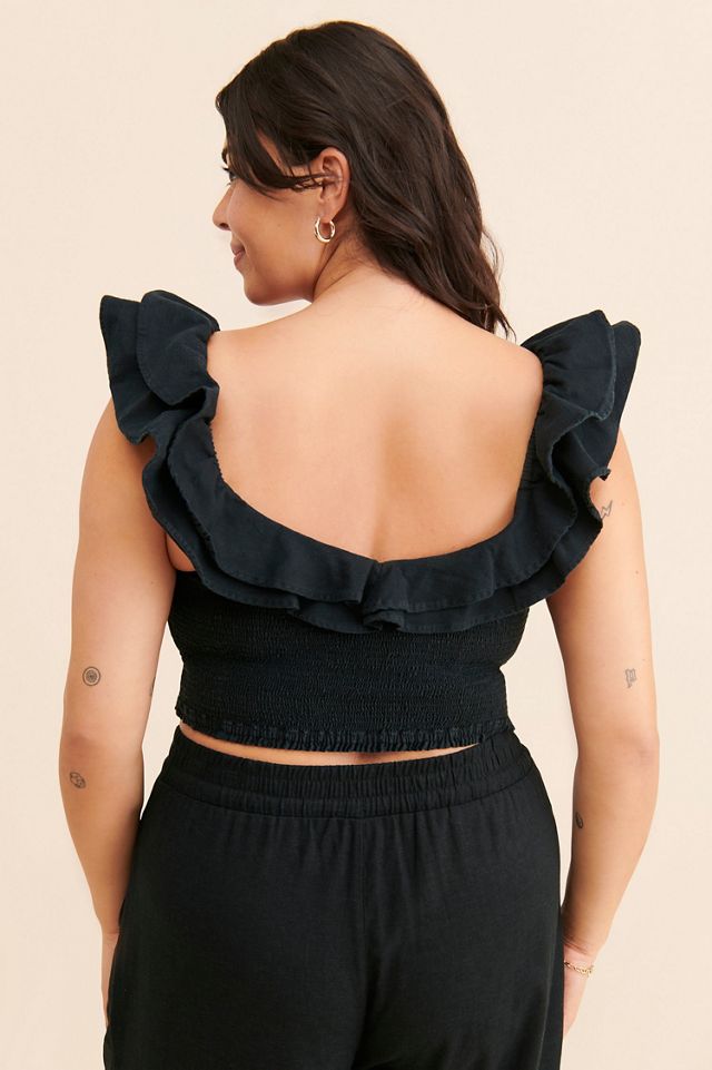 Maeve Flutter Smocked Top #2
