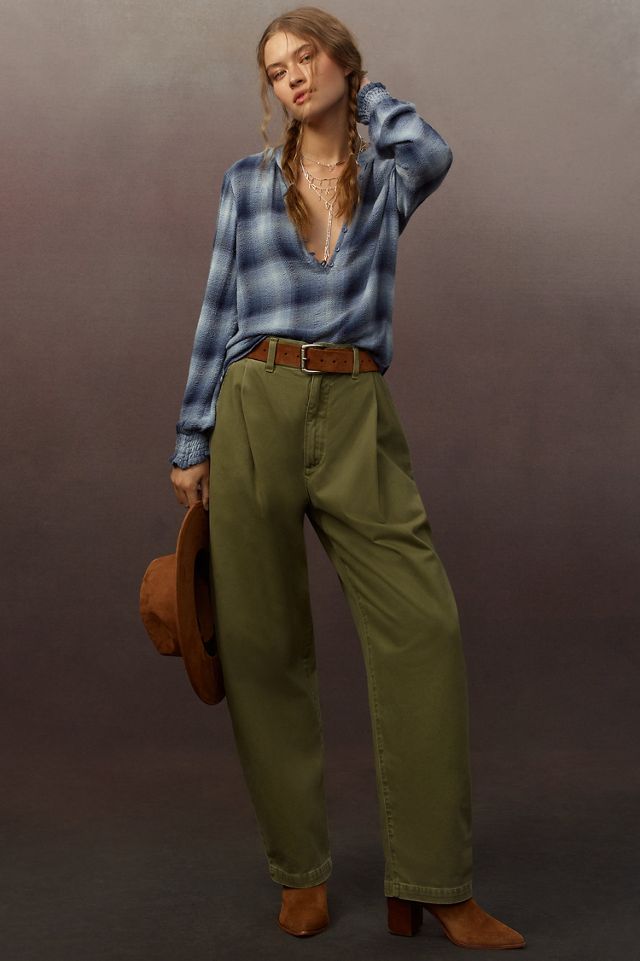 Cloth & Stone Long Sleeve Henley Femme Shirt #3