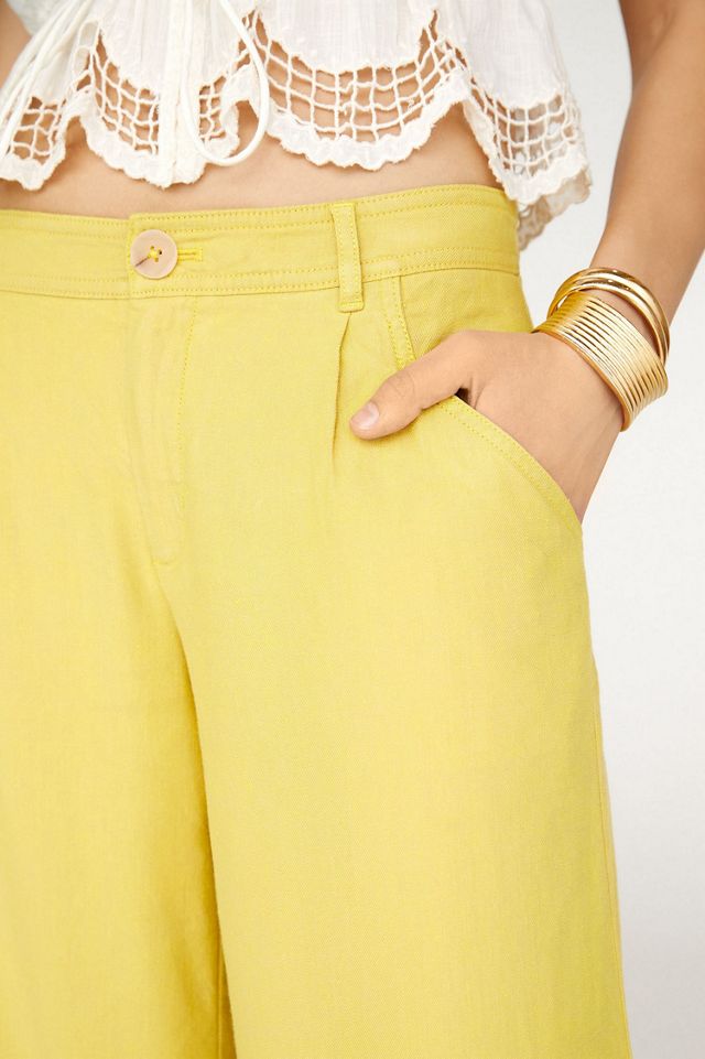 Linen Mid-Rise Wide Leg Pants #2