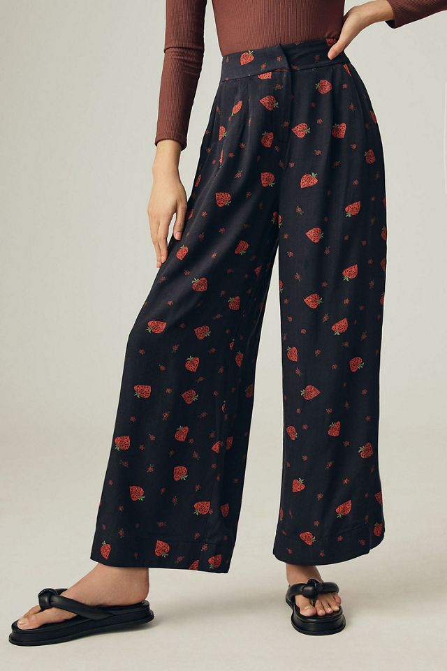 FARM Rio Berry Printed Wide-Leg Pants #2
