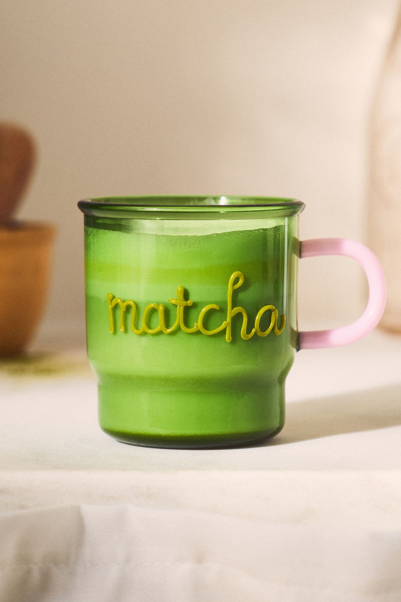 Love Notes Glass Mug - Matcha, One Size