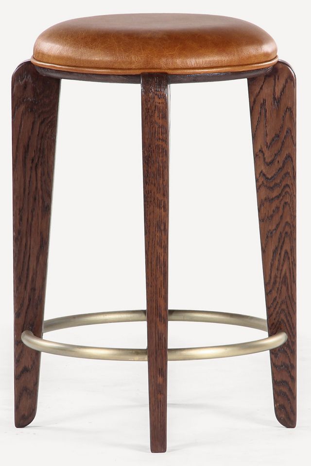 Quattro Leather Counter Stool #1