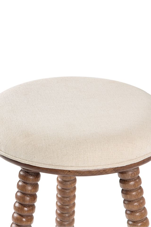 Twist Linen Counter Stool #2