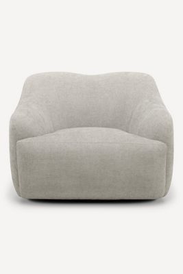 Orla Linen-Blend Swivel Chair