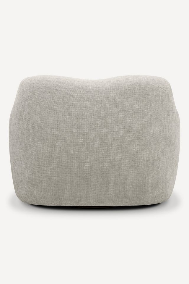 Orla Linen-Blend Swivel Chair #4