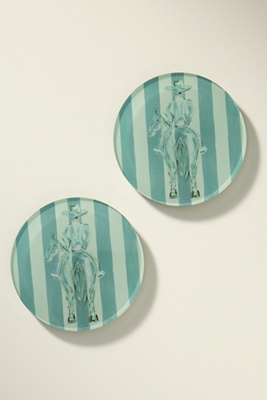 Tart By Taylor Acrylic Round Coasters, Set Of 2