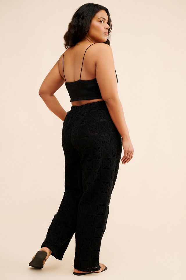 Eloquii Crochet Pull On Pants #1
