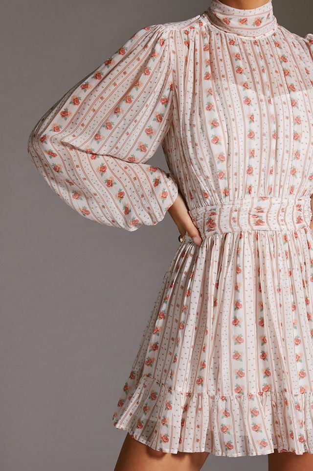 Let Me Be Mock Neck Sheer Mini Dress #3
