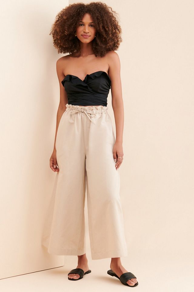 Ruffled Tie-Front Tube Top #3