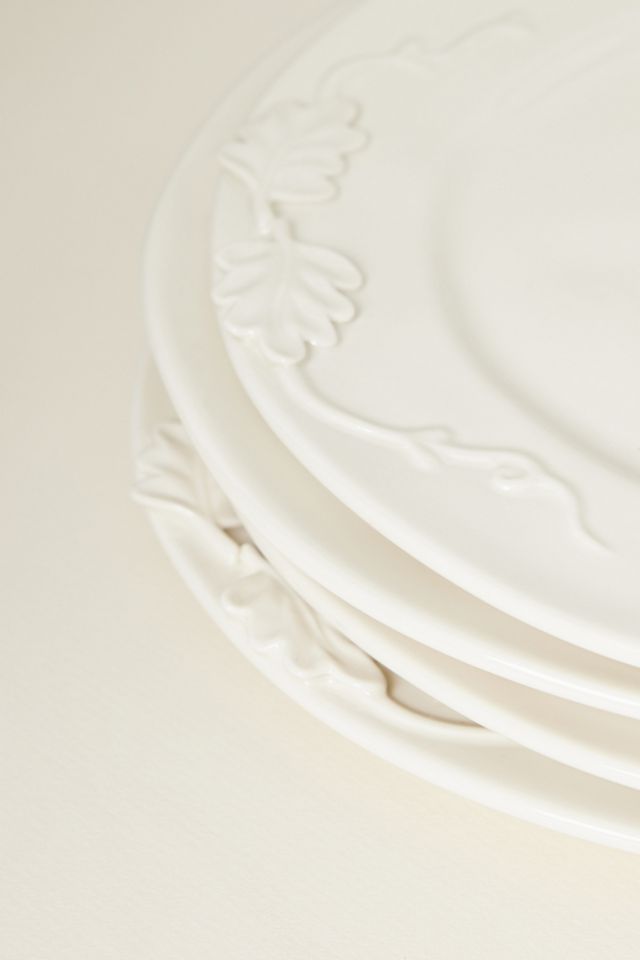 Oak Leaf Stoneware Dinner Plate, Set of 4 #3