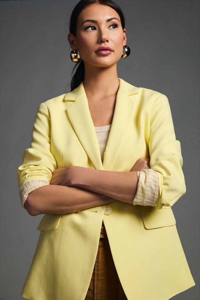 Maeve Button-Back Blazer #1