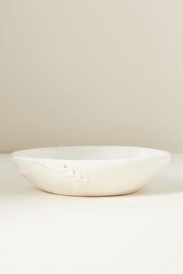 Oak Leaf Stoneware Pasta Bowls, Set of 4