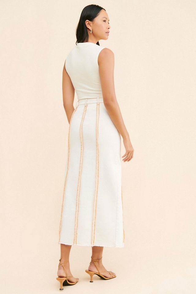 Moon River Overlock Midi Skirt #1