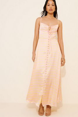 Olivia Rubin Jolene Satin Midi Dress