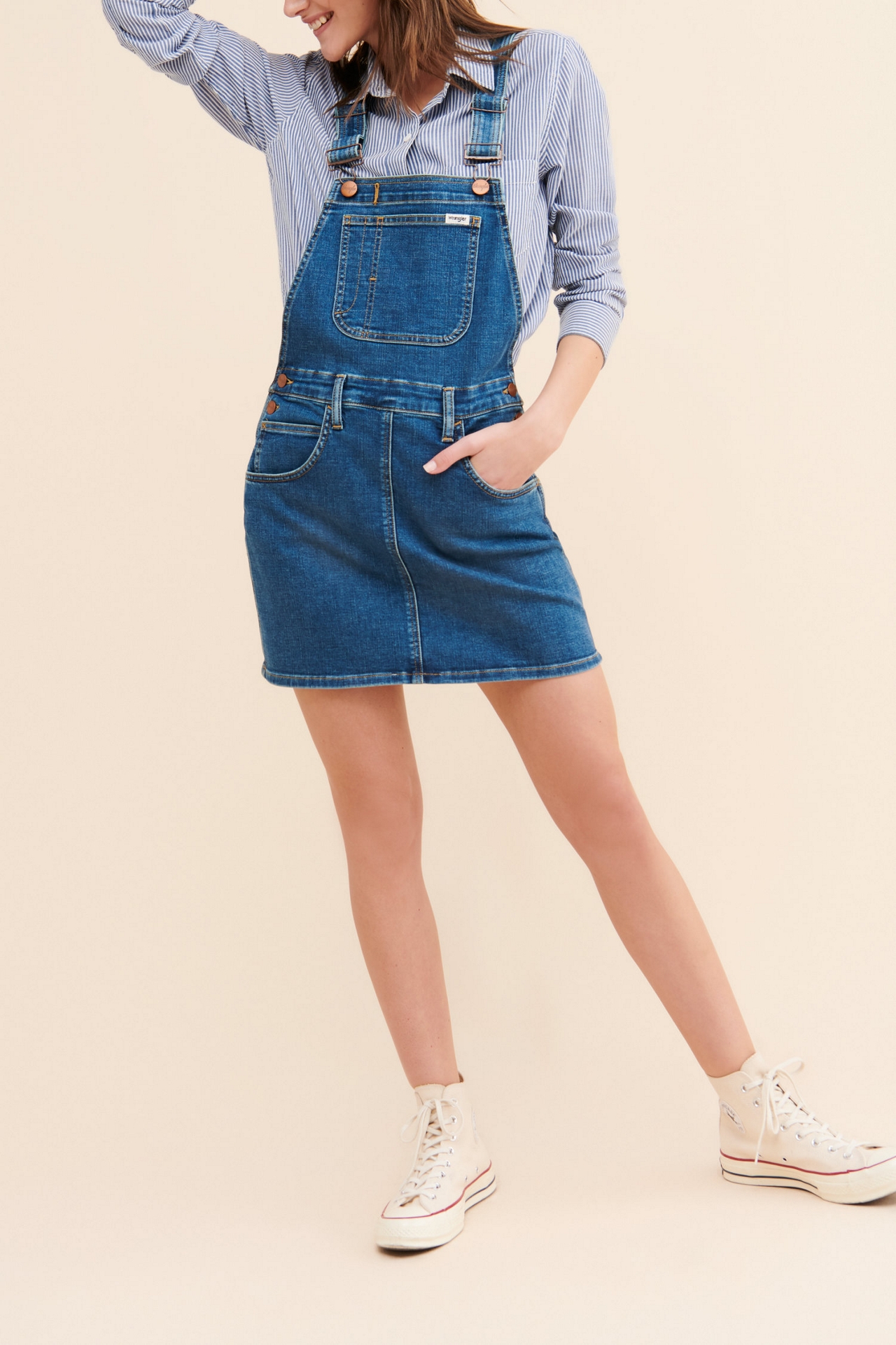 Wrangler Yesterday Denim Skirt Overalls