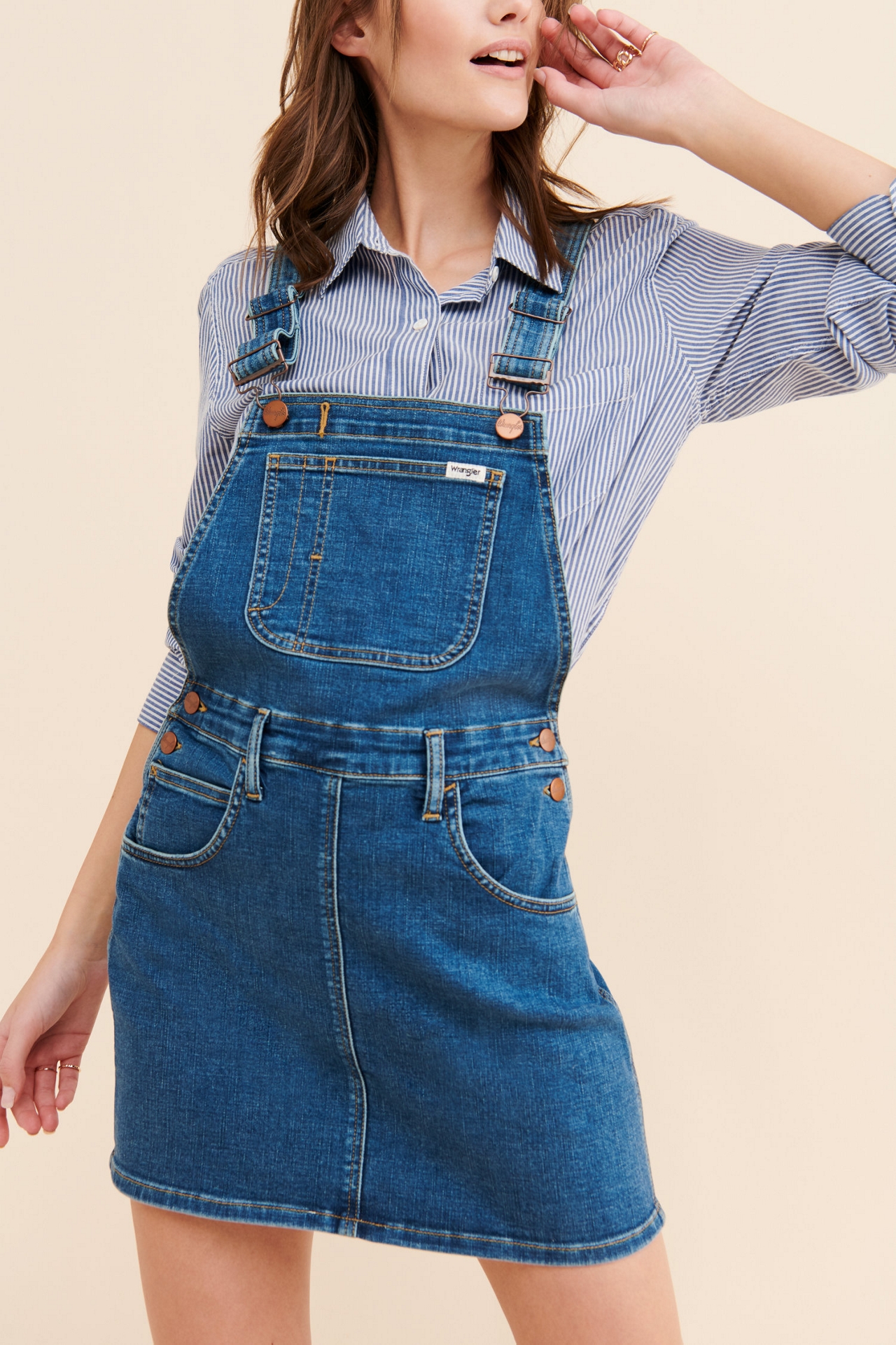 Wrangler Yesterday Denim Skirt Overalls