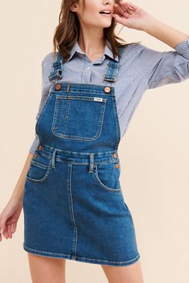 Wrangler Yesterday Denim Skirt Overalls