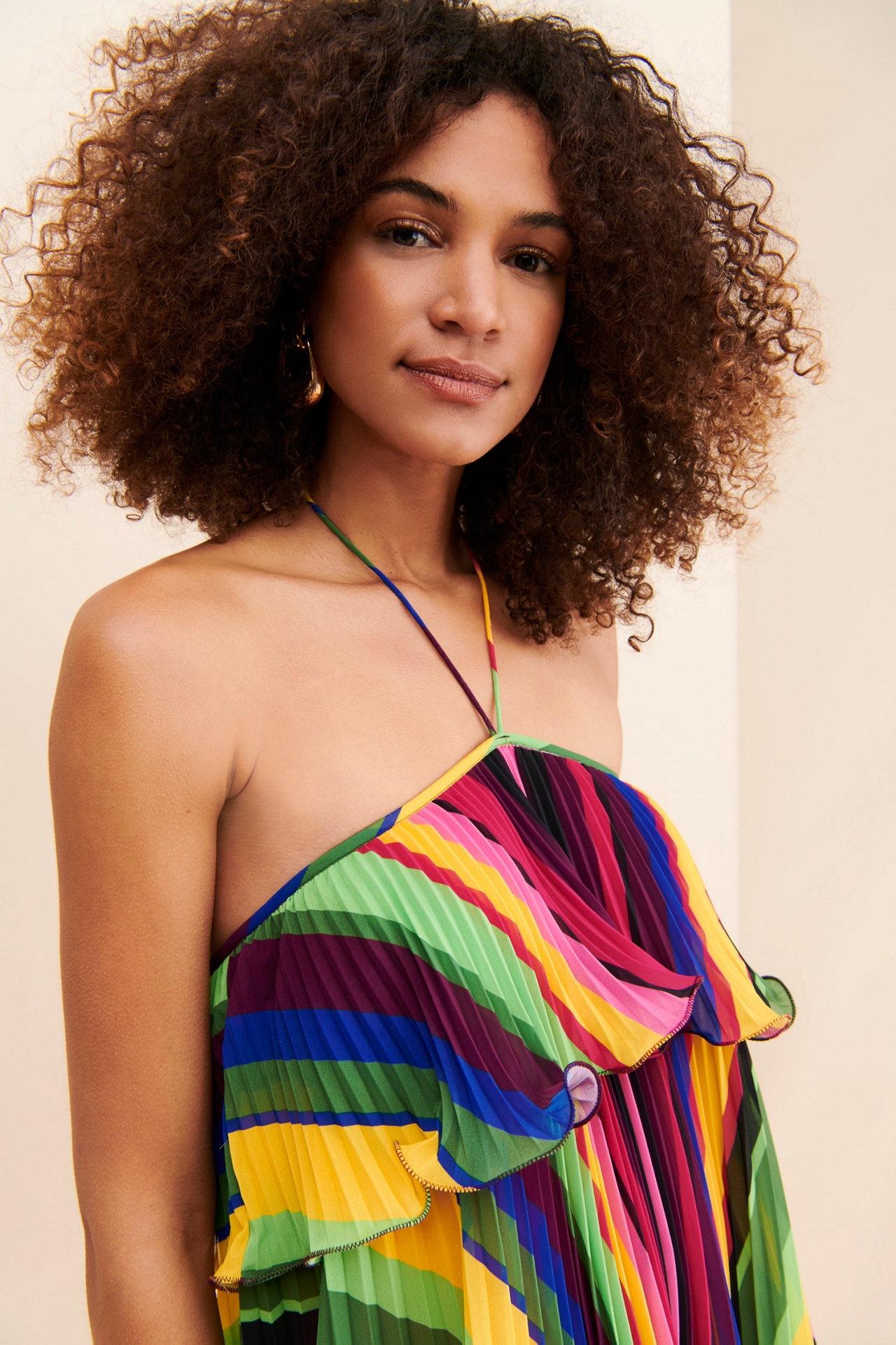 AMUR Sevyn Mini Halter Dress