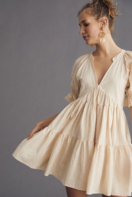 Avantlook Tiered Mini Tunic Dress
