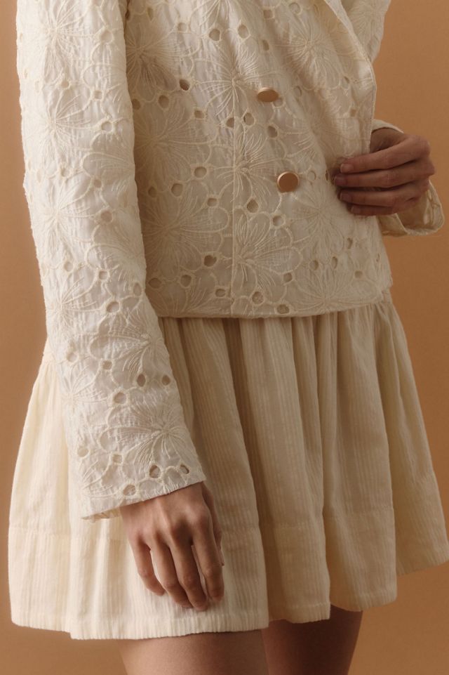 Dolan Floral Eyelet Blazer #2