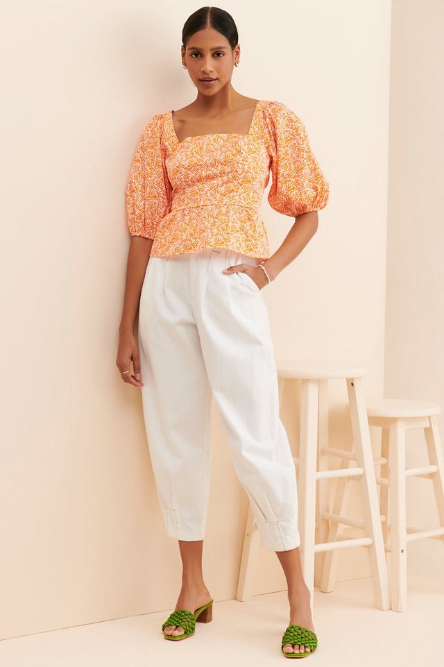 Hutch Tie Back Peplum Top #3