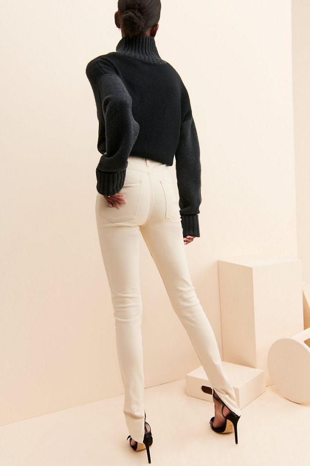 WeWoreWhat Slit Hem Jeans #1