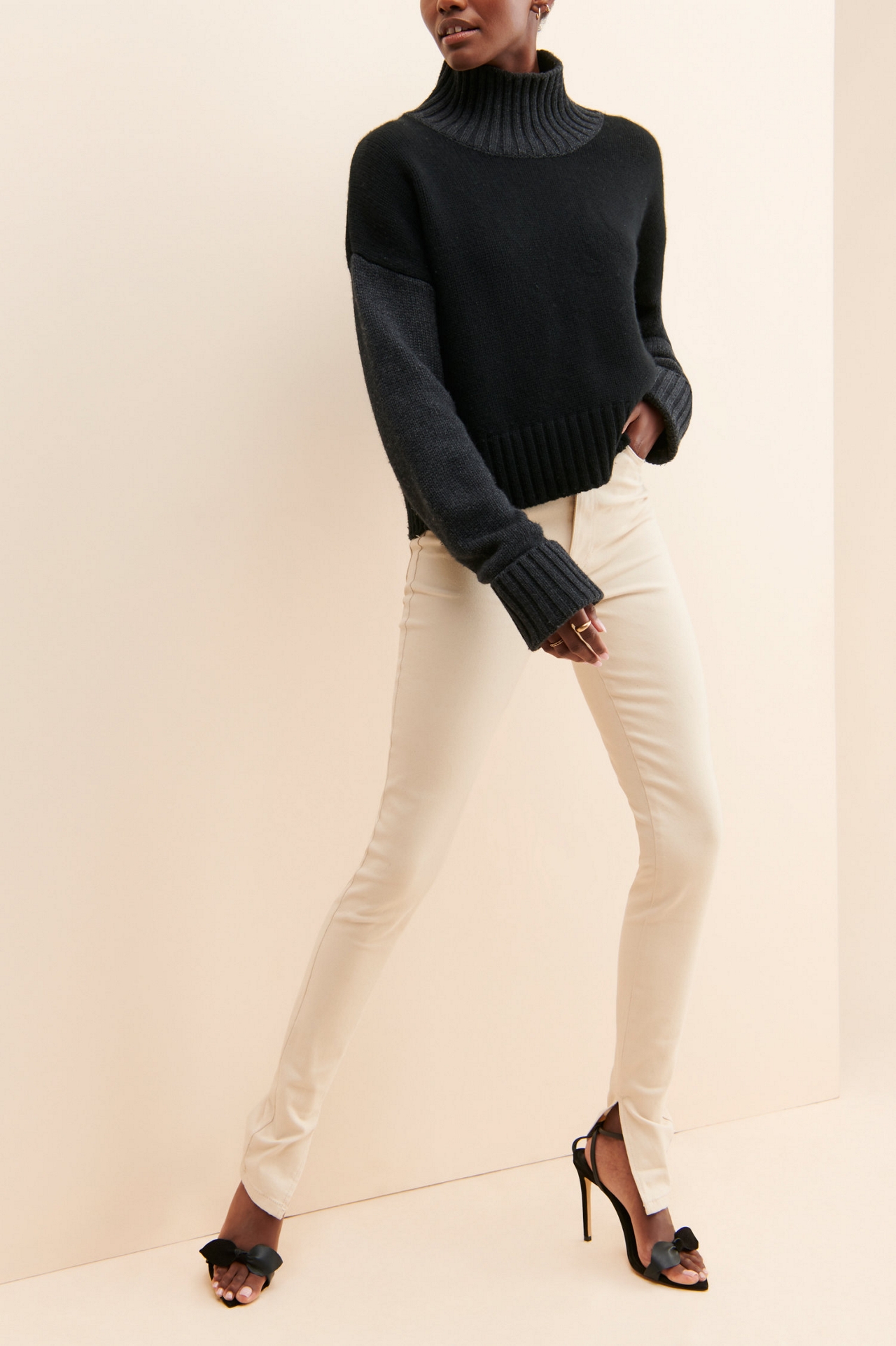 WeWoreWhat Slit Hem Jeans
