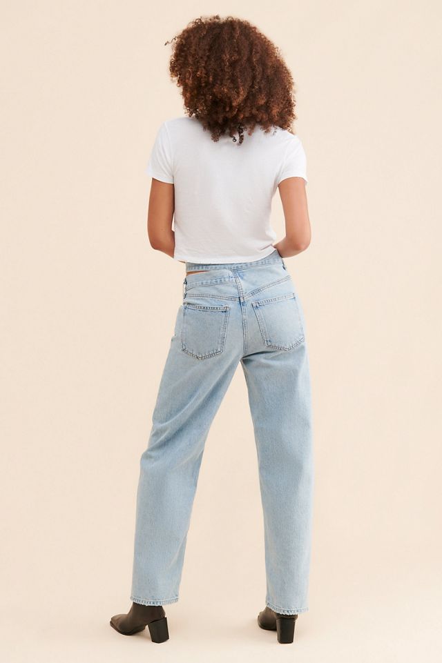 AGOLDE High-Rise Broken Waistband Jeans #1