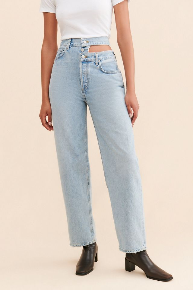 AGOLDE High-Rise Broken Waistband Jeans #3