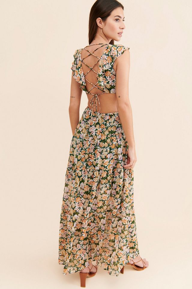 ASTR the Label Maxi Floral Cutout Dress #1