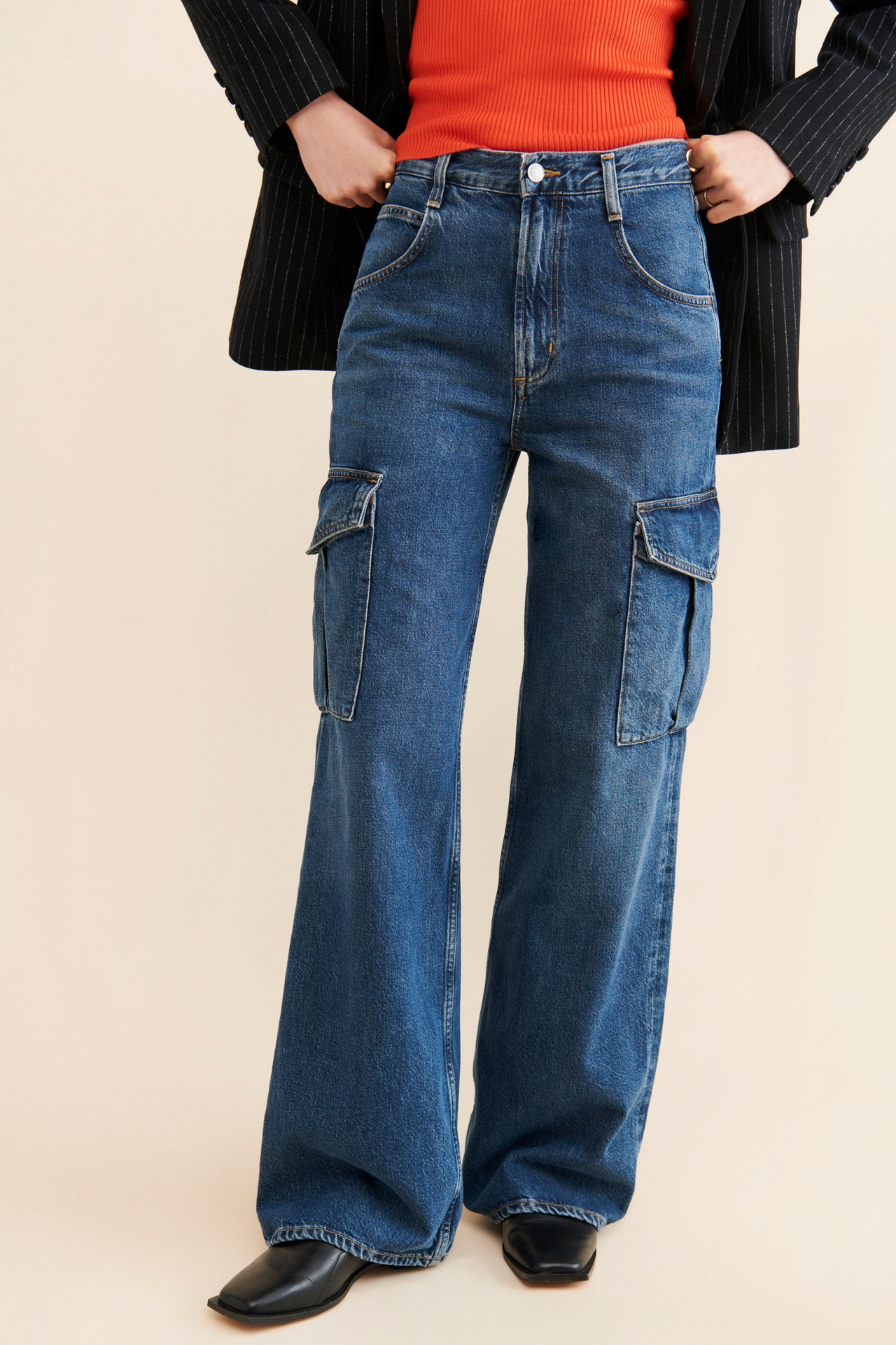 AGOLDE Minka Cargo Wide Leg Jeans
