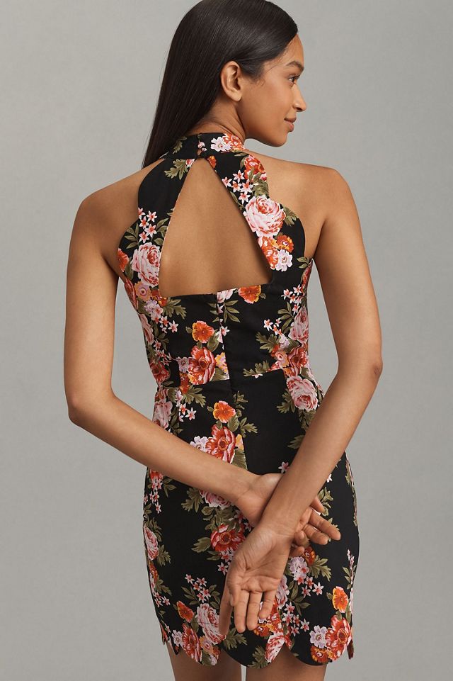 Halter Scallop Mini Dress #1