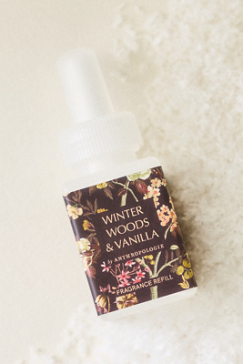 Pura X Anthropologie Winter Woods & Vanilla Home Fragrance Oil Refill In Black