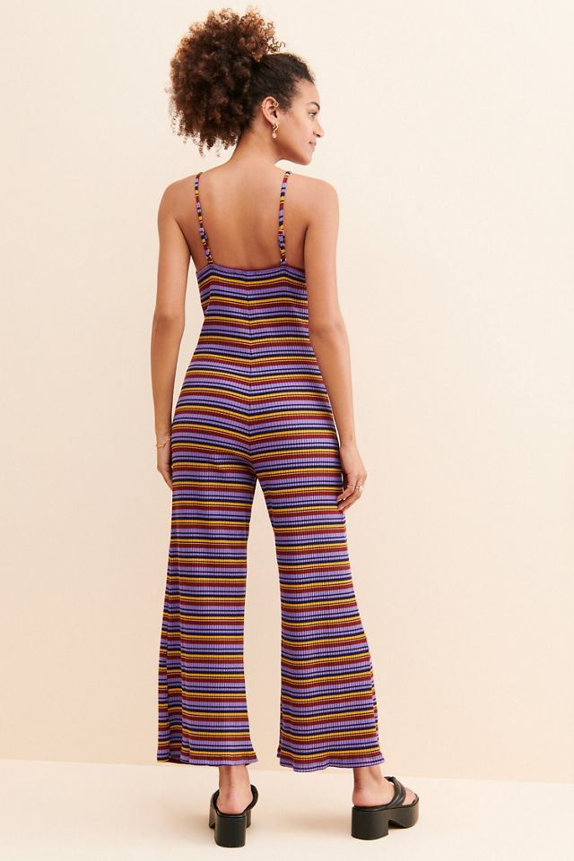SUNDRY Striped Knit Jumpsuit #1