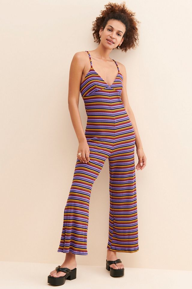 SUNDRY Striped Knit Jumpsuit #3