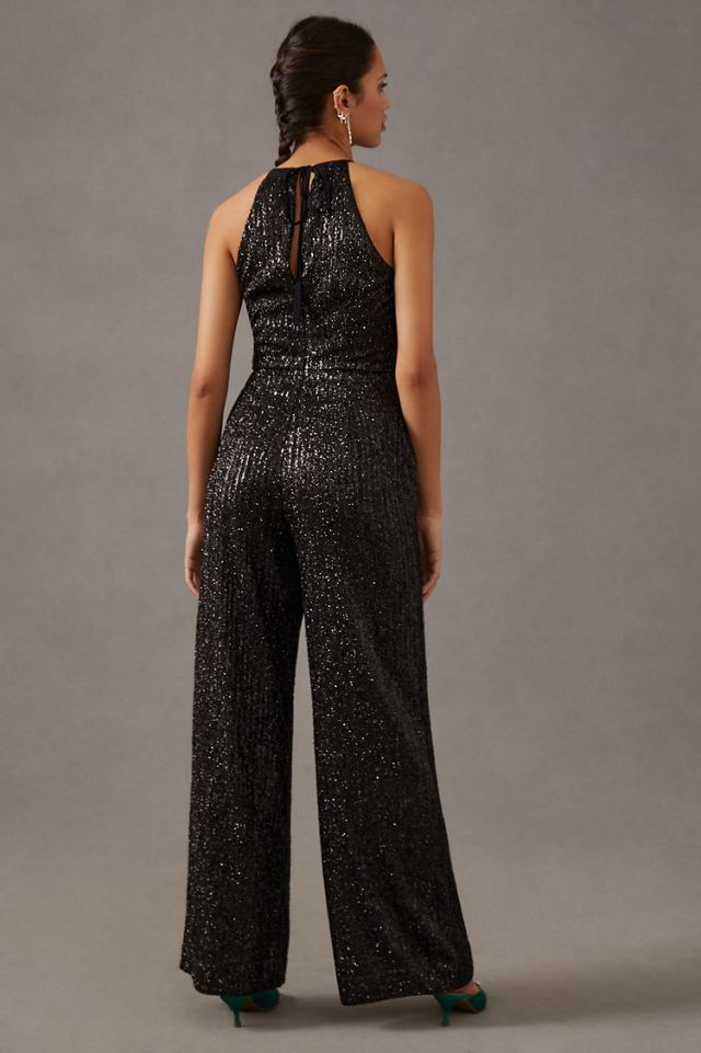 Maeve Sequin Disco Jumpsuit #1