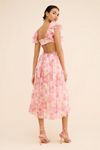 Rachel Parcell Chiffon Ruffle Midi Dress
