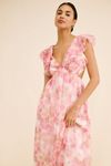 Rachel Parcell Chiffon Ruffle Midi Dress