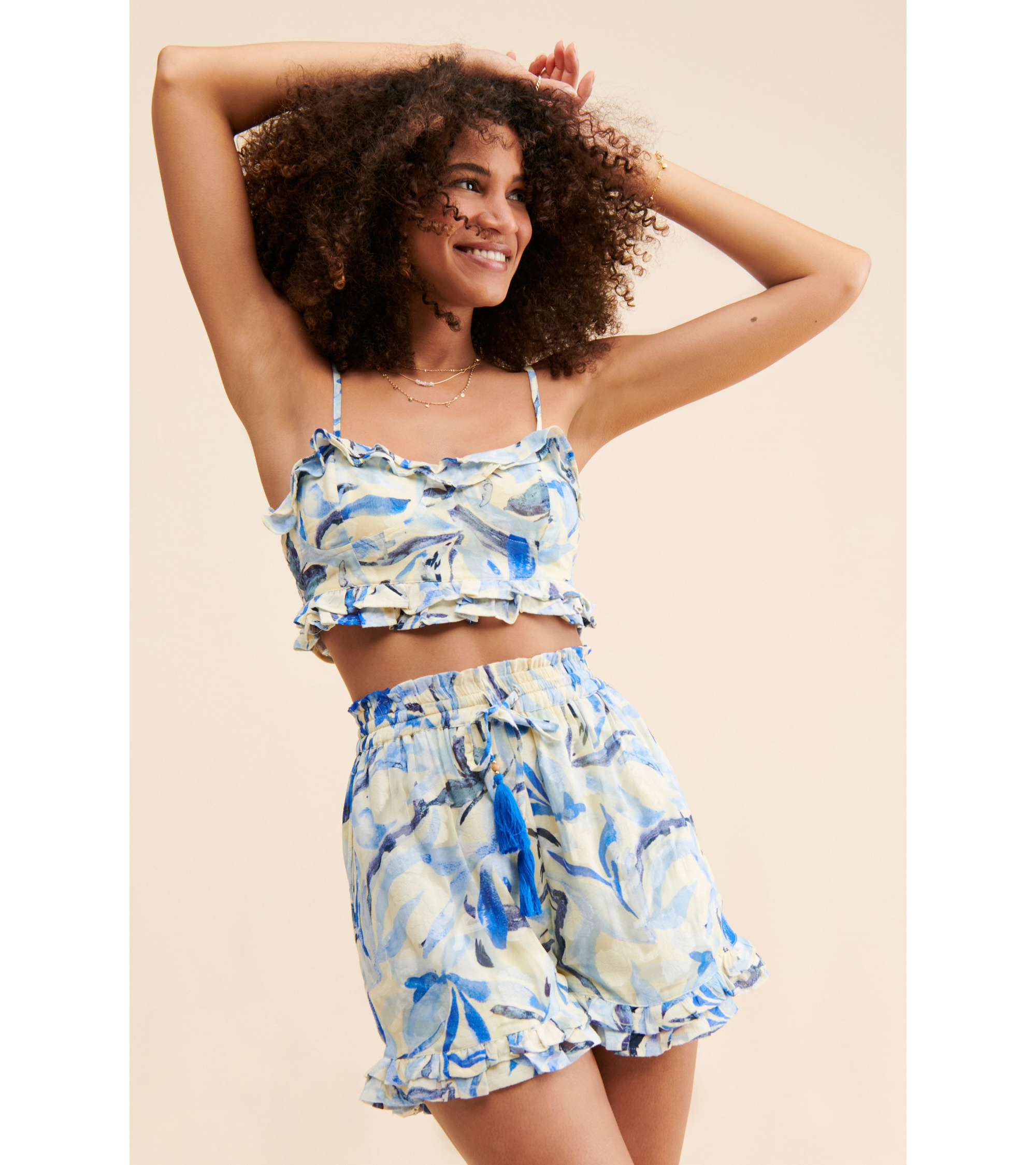 Sara Ruffle Bustier Top - Image 1