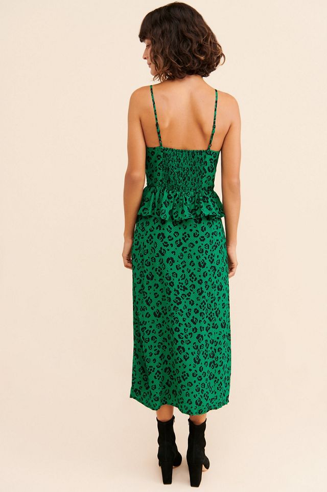 Suboo Leafy Leopard Midi Dress #1