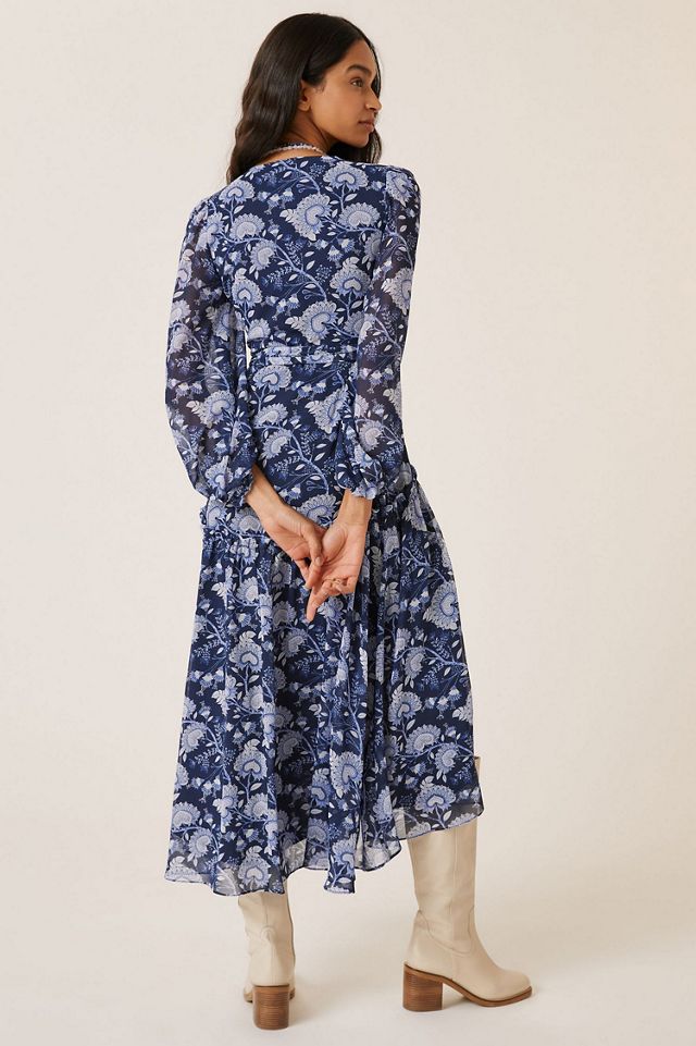 Hutch Abstract Wrap Maxi Dress #4