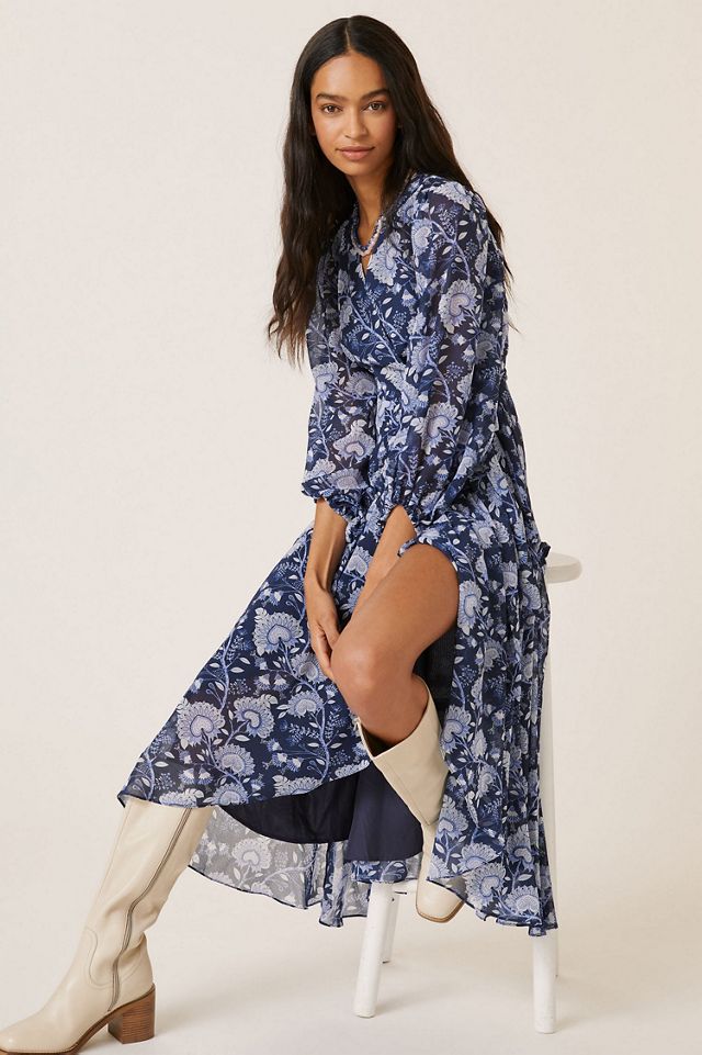 Hutch Abstract Wrap Maxi Dress #2