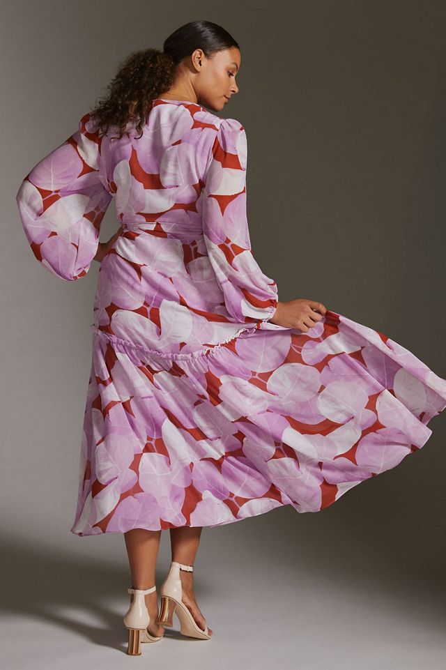 Hutch Abstract Wrap Maxi Dress #1